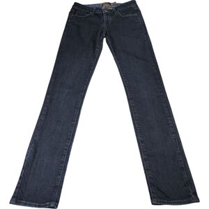 PAIGE Skyline Slim Straight Jeans Dark Wash Mid Rise Stretch Denim Size 26